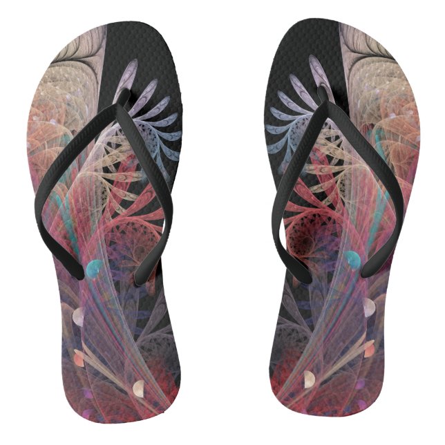Chanclas Malabarismo Abstracto Fantasía Moderna Arte Fracta (Plantilla)