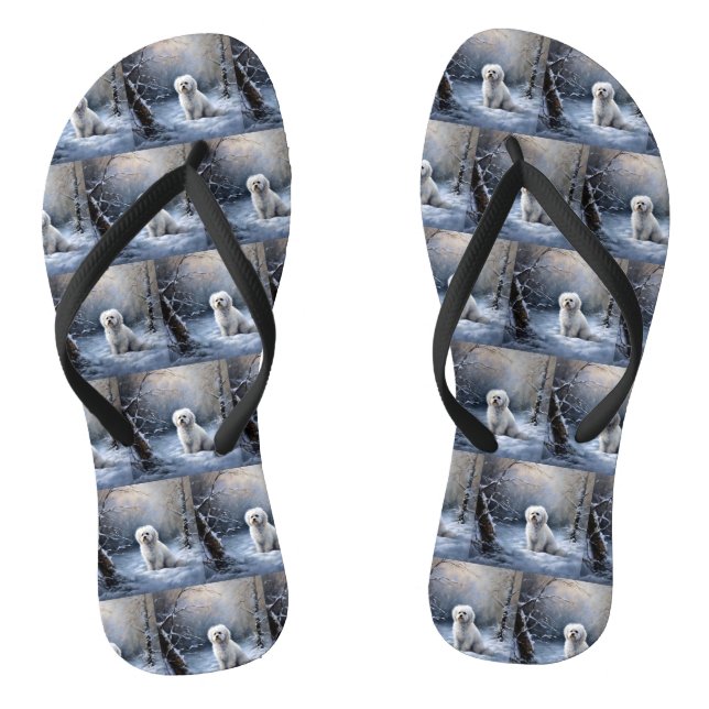 Chanclas Maltés Deja que nieve Navidad (Plantilla)