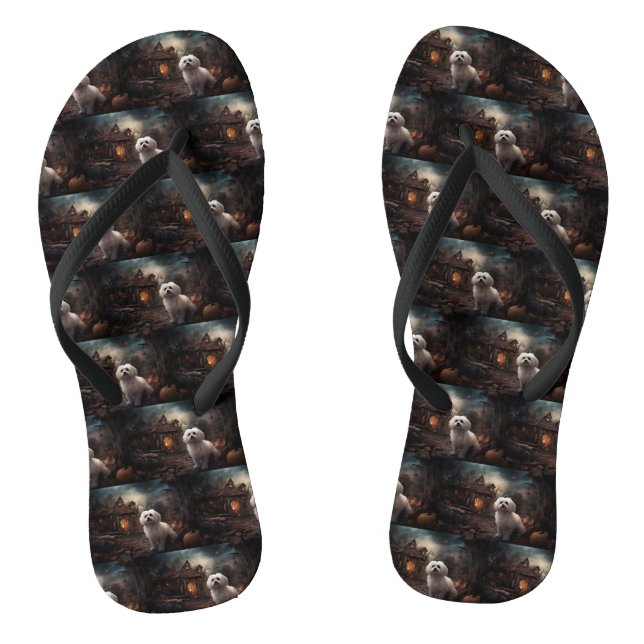 Chanclas Maltés Halloween Espantoso (Plantilla)