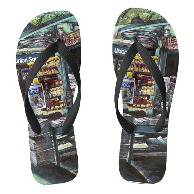 Chanclas Mañana de crisocolia, Union Square, NYC (Plantilla)