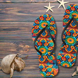 Chanclas Mandala étnica audaz