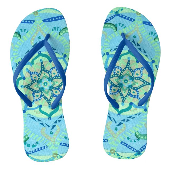 Chanclas Mandala Flip Flops (Plantilla)