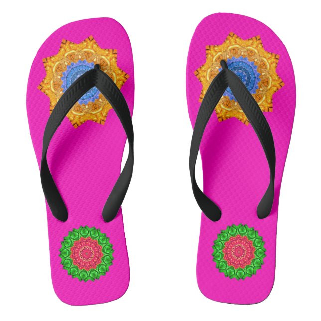 Chanclas Mandala Magic Chakra Enhancing Fuschia (Plantilla)