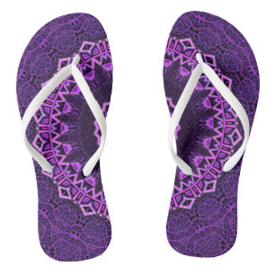 Chanclas Mandala morada magnética