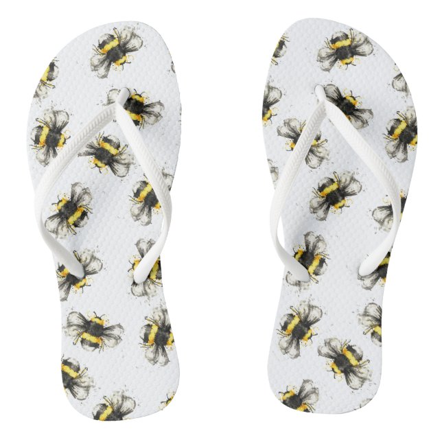 Chanclas Manosee la impresión de la abeja - impresión (Plantilla)