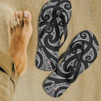 Chanclas Maorí todo negro