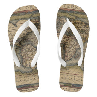 Chanclas Mapa del mundo 1570 de Ortelius