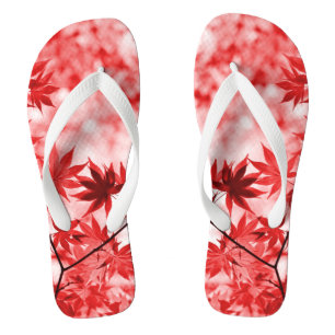 Chanclas Maple Trees Leaves Design-2997
