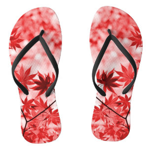 Chanclas Maple Trees Leaves Design-2997