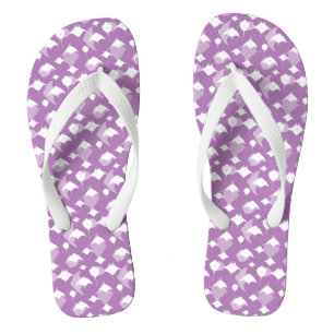 Chanclas Mar de Cortez Flying Rays Lavender Blanco Patterad