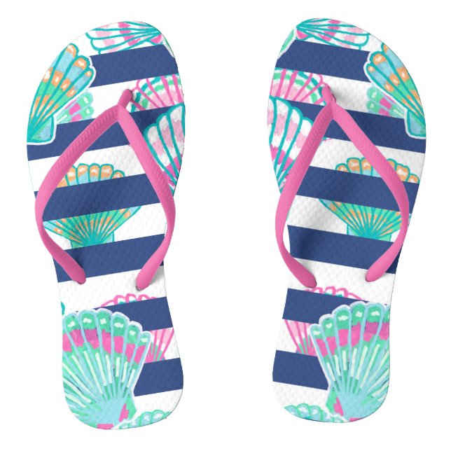 Chanclas Maravilla de la franja azul de la marina (Plantilla)
