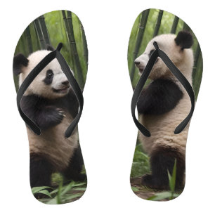 Chanclas Maravillas singulares: Los pandas bebés juegan en 
