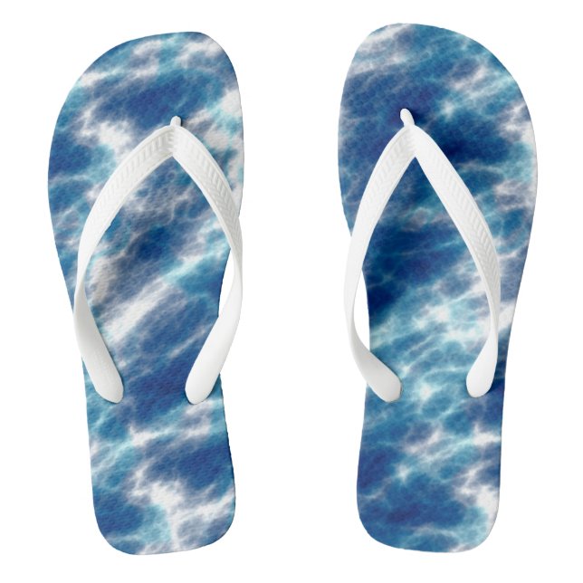 Chanclas Marble de agua azul (Plantilla)
