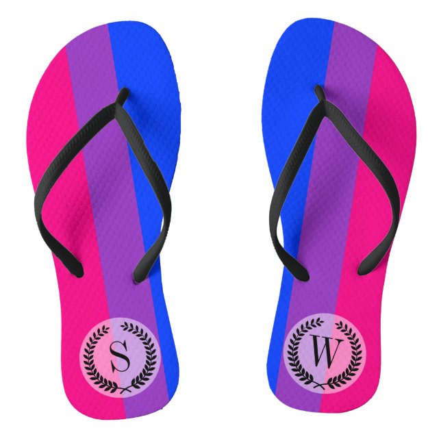Chanclas Marca de orgullo bisexual (Plantilla)