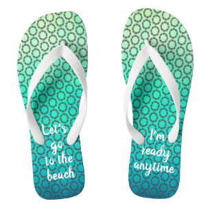 Chanclas Marcos Desplazados Turquesa Ombre