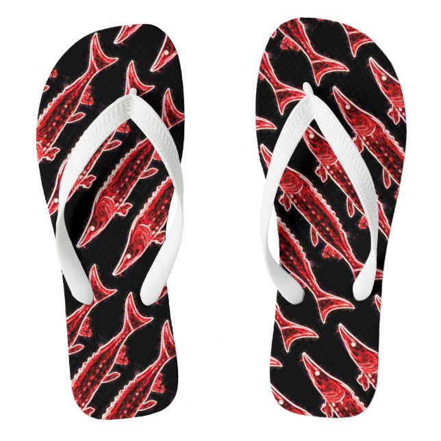Chanclas mareadas esturgeons rojas Thunder_Cove (Plantilla)