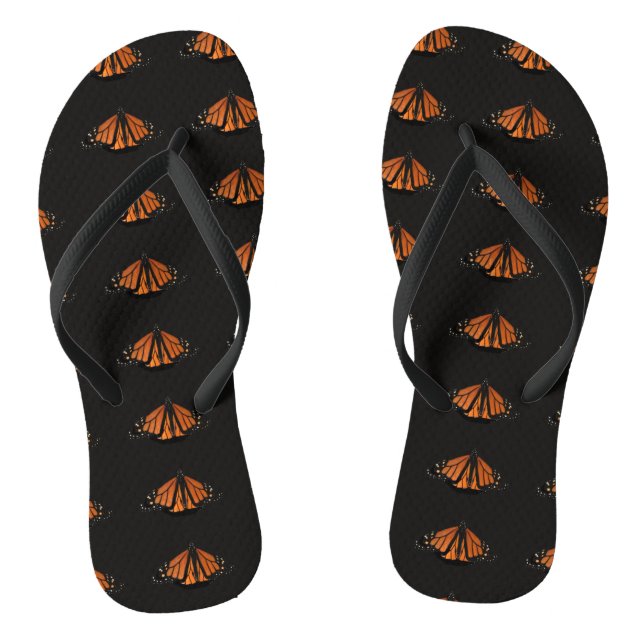 Chanclas Mariposa monarca en la llave del Naranja (Plantilla)