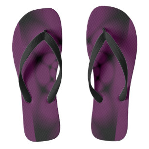 Chanclas Mariposa Pétalo Negro Púrpura