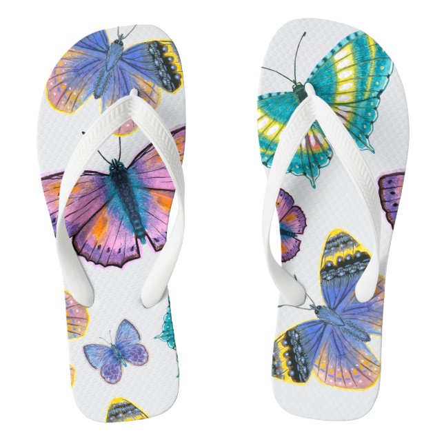 Chanclas Mariposas de verano (Plantilla)