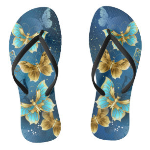 Chanclas Mariposas doradas
