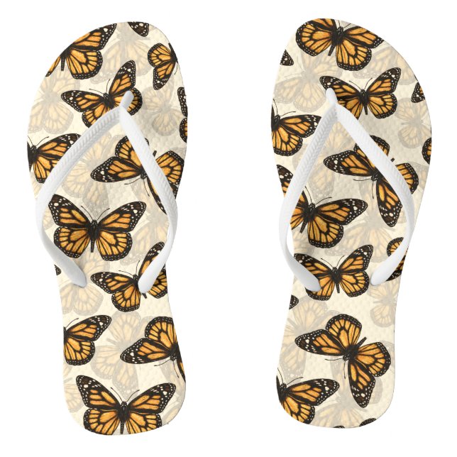 Chanclas Mariposas monarcas (Plantilla)