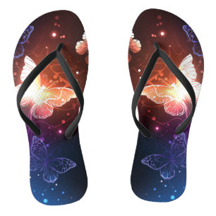 Chanclas Mariposas nocturnas brillantes
