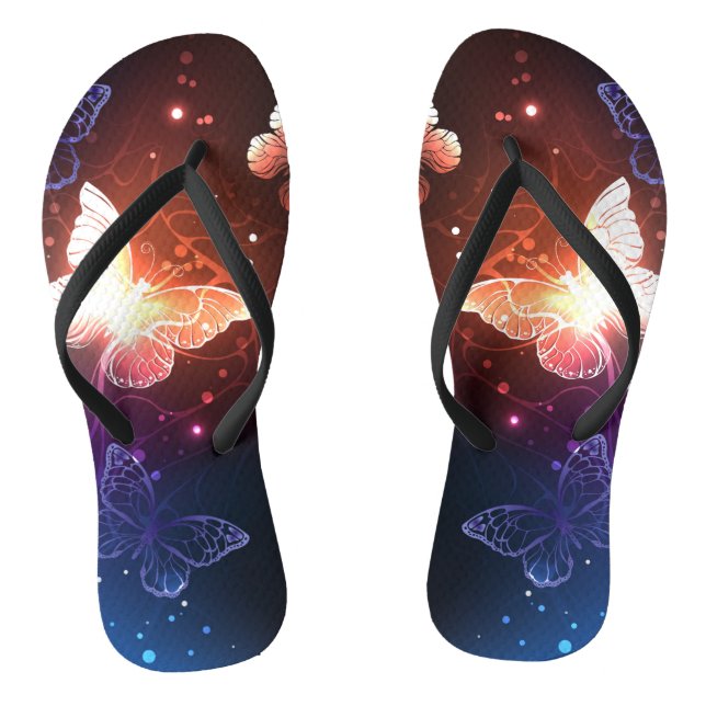 Chanclas Mariposas nocturnas brillantes (Plantilla)