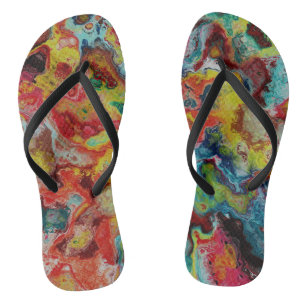 Chanclas Mármol de Pintura Derramada