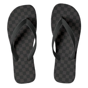 Chanclas Marrón de lujo/negro al descubierto
