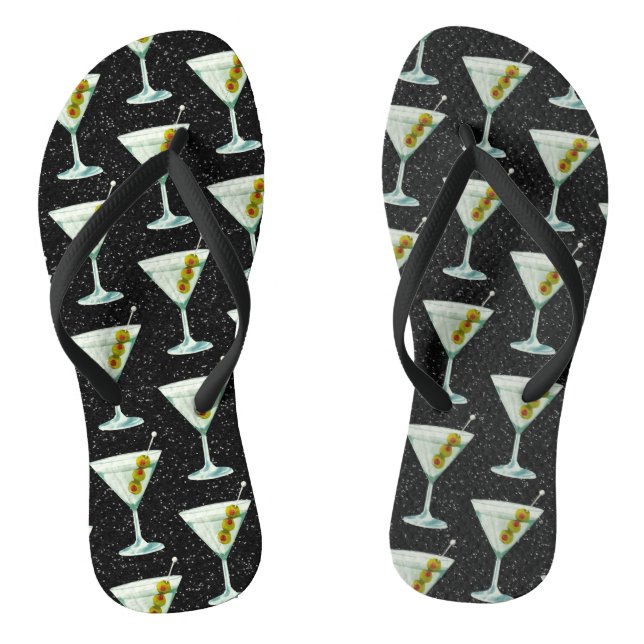 Chanclas Martini Cocktail Pattern (Plantilla)