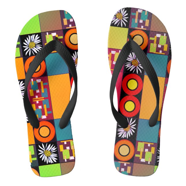 Chanclas Mazipoodles Parchwork Quilt 4 Multi (Plantilla)