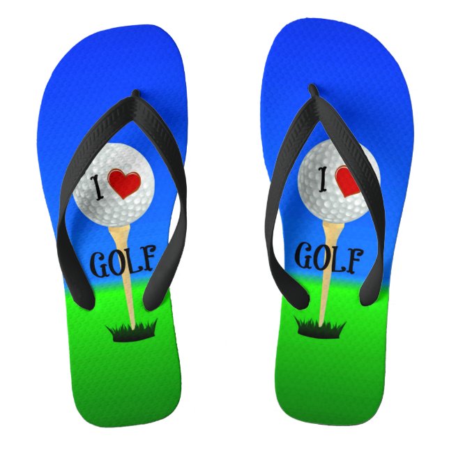 Chanclas Me encanta el golf (Plantilla)
