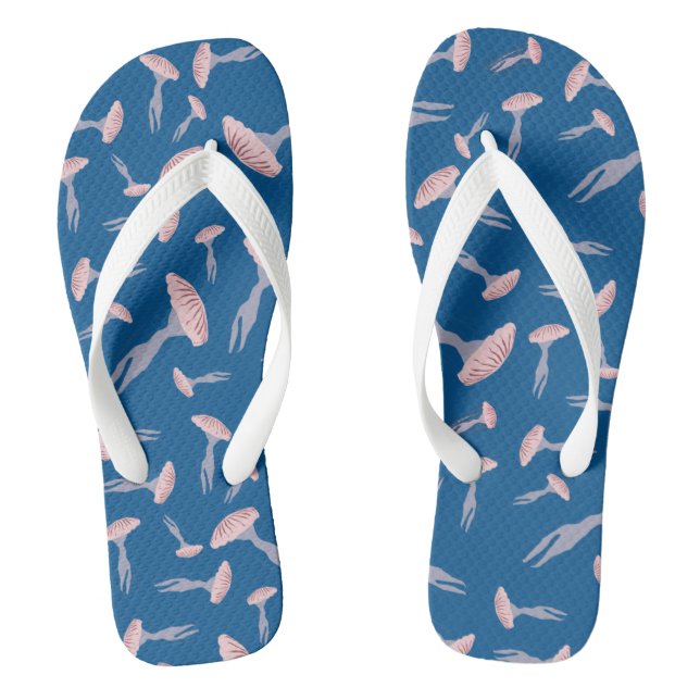 Chanclas Medusa de patrón de océano azul profundo (Plantilla)
