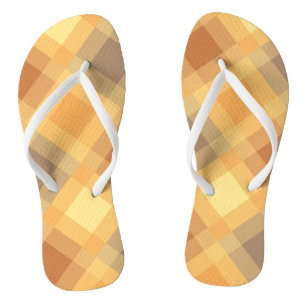 Chanclas Mega plaid de mediados del siglo - Neutrales de la