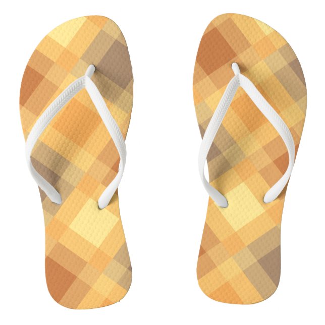 Chanclas Mega plaid de mediados del siglo - Neutrales de la (Plantilla)