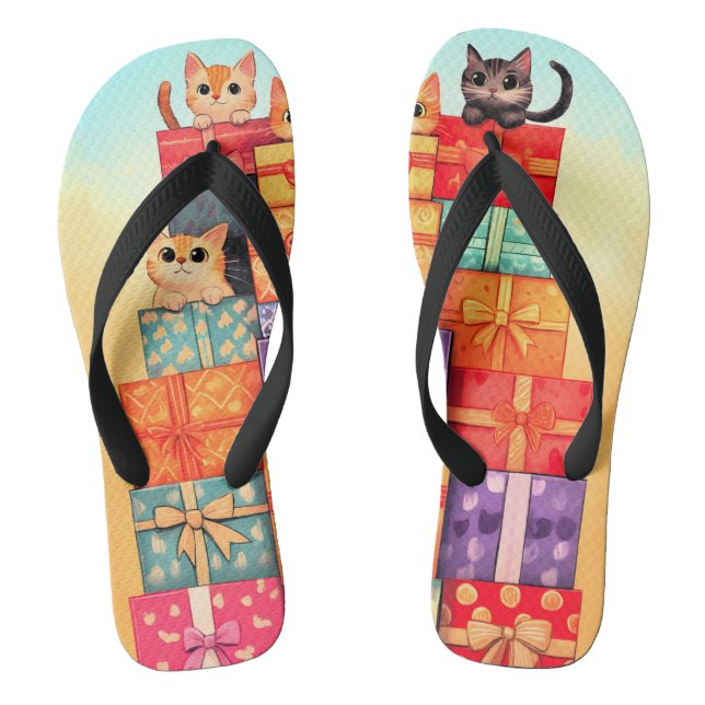Chanclas Meow Gift Birthday Tower (Plantilla)