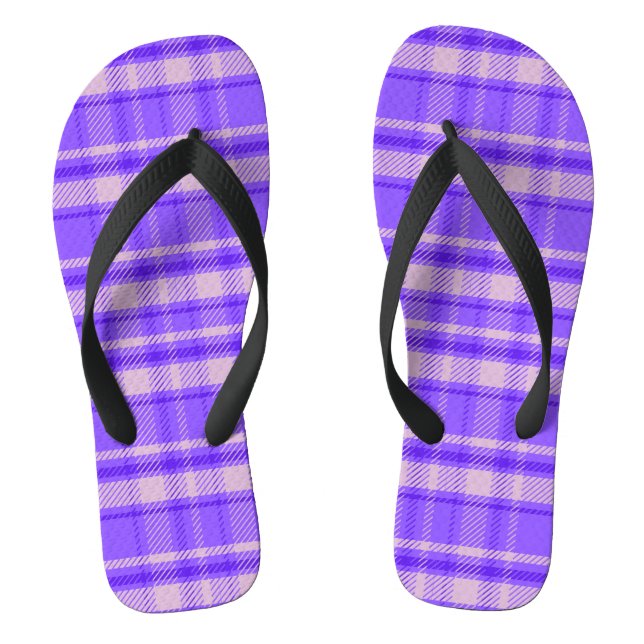 Chanclas Merry Peri Plaid, Purple Tartán (Plantilla)