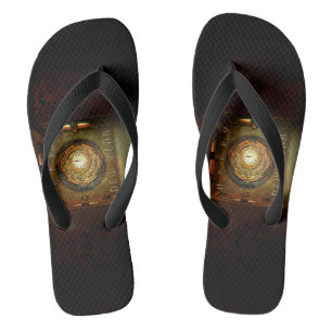 Chanclas Meta de año nuevo con tema steampunk de SlipperyJo