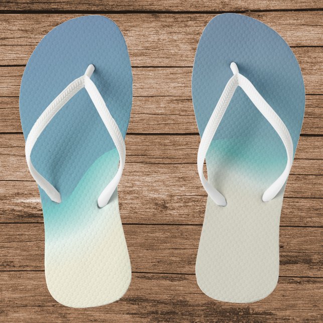 Chanclas Mezcla de colores de la playa (Ocean Beach Color Blend Themed Flip Flop)