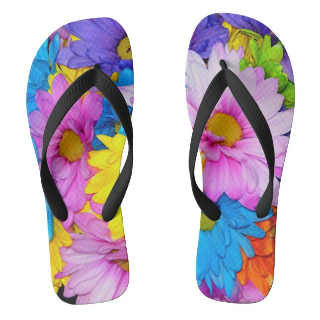 Chanclas Mezcla de flores de margarita (Plantilla)