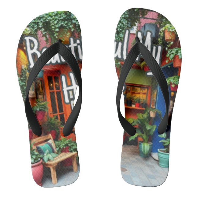 Chanclas Mi bella casa (Plantilla)