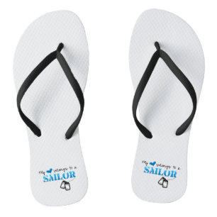 Chanclas Mi Corazón Pertenece A Un Marinero