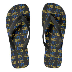 Chanclas Mi Señor Mi Dios Biblia Negro Unisex todo sobre