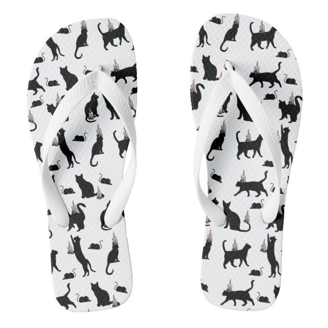 Chanclas Mikitiez espeluznante bombay blackcat halloween (Plantilla)