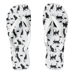 Chanclas Mikitiez espeluznante bombay gato negro rata hallo