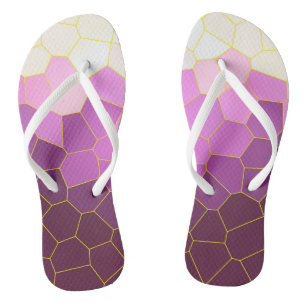 Chanclas Minimalismo abstracto Art Púrpura Células blancas