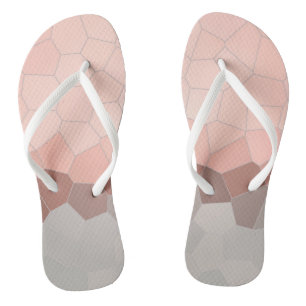 Chanclas Minimalismo abstracto de células rosadas de arte p
