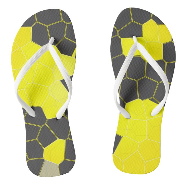 Chanclas Minimalismo Resumen de las celdas blancas amarilla (Plantilla)