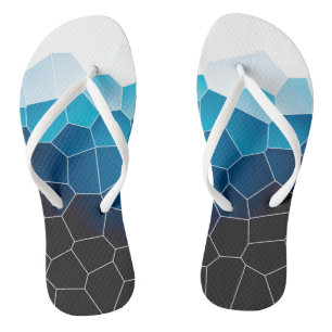 Chanclas Minimalismo Resumen de las celdas blancas azules d