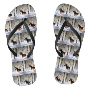 Chanclas Ministra Pinscher deja que nieva a Navidades